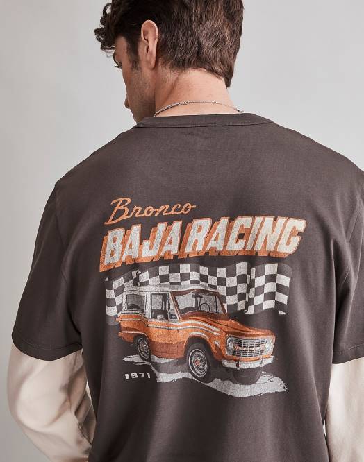 Madewell klær svart kull menn ford heldags-t-skjorte 260F478