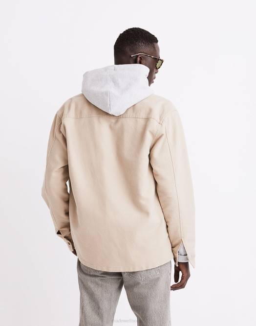 Madewell klær våt sand menn boxy skjorte-jakke 260F280
