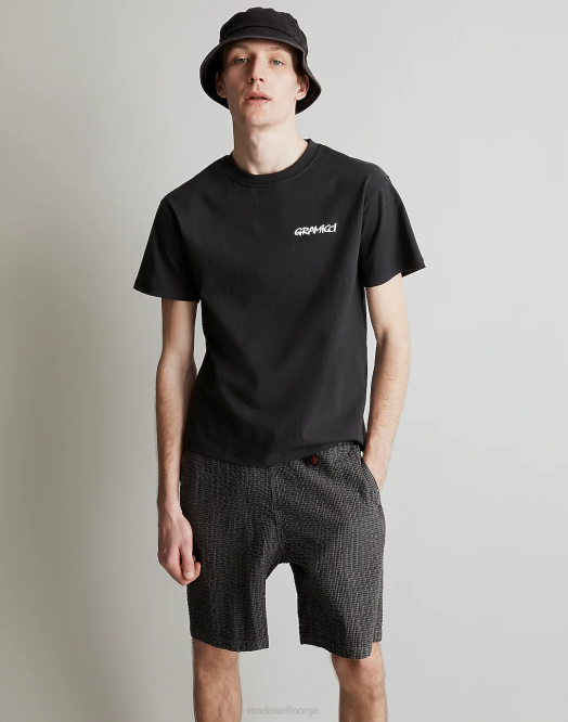 Madewell klær vintage svart menn gramicci blomst grafisk t-skjorte 260F505