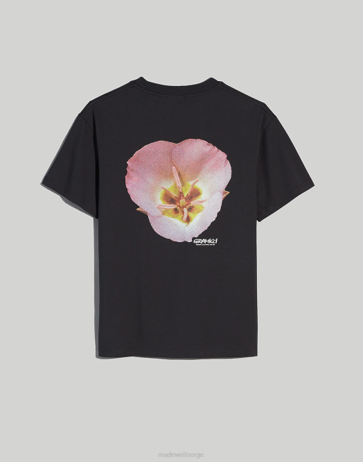 Madewell klær vintage svart menn gramicci blomst grafisk t-skjorte 260F505
