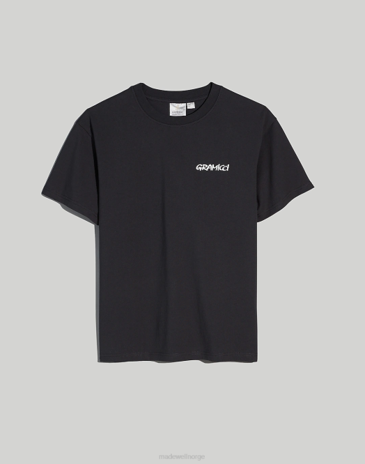 Madewell klær vintage svart menn gramicci blomst grafisk t-skjorte 260F505