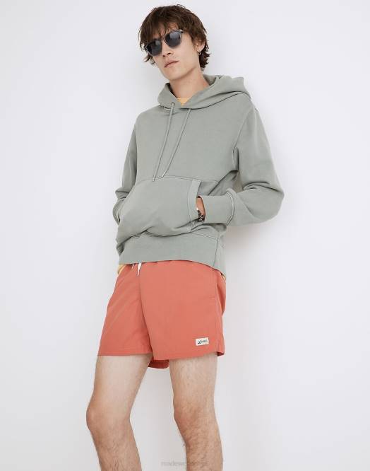 Madewell klær tranebær menn badende badebukse i solid 260F386