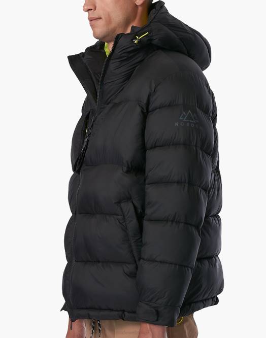 Madewell klær svart menn norden kole puffer coat 260F555