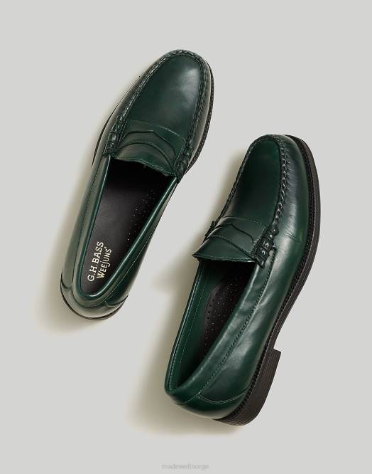 Madewell fottøy grønn menn g.h.bass larson weejuns loafers 260F488