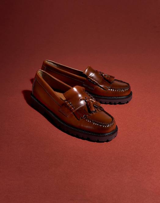 Madewell fottøy med brun menn g.h.bass layton lug weejuns loafers 260F490