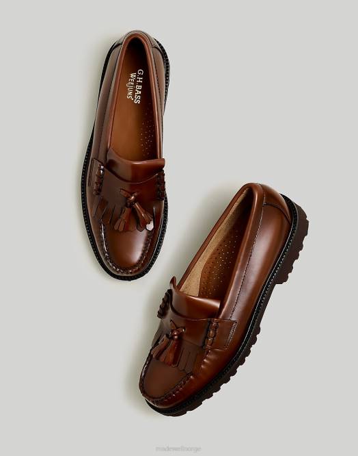 Madewell fottøy med brun menn g.h.bass layton lug weejuns loafers 260F490