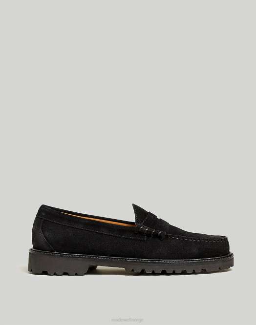 Madewell fottøy svart menn g.h.bass larson weejuns loafers 260F482