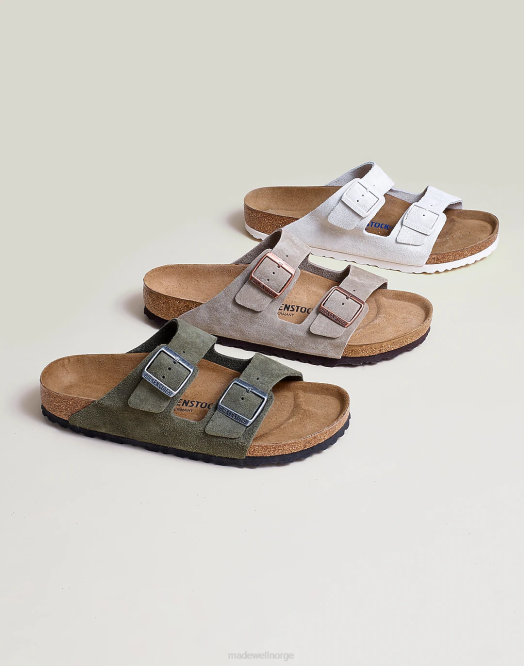 Madewell fottøy antikk hvit menn birkenstock semsket arizona sandaler 260F400