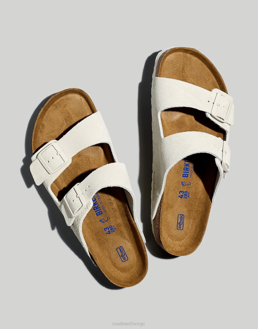 Madewell fottøy antikk hvit menn birkenstock semsket arizona sandaler 260F400