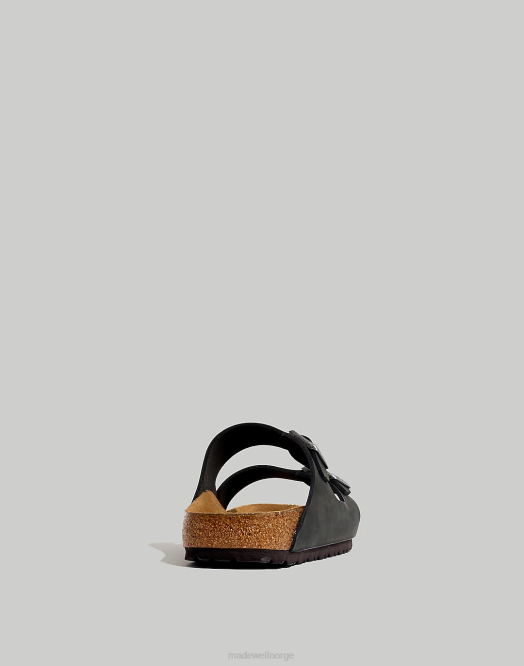 Madewell fottøy ekte svart menn birkenstock arizona myke fotsengsandaler i oljet skinn 260F621