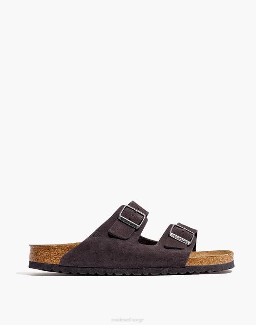 Madewell fottøy hthr grå menn birkenstock semsket arizona sandaler 260F399