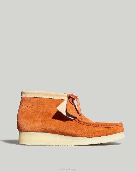 Madewell fottøy mørk brunfarge menn clarks wallabee-støvler i semsket skinn 260F429