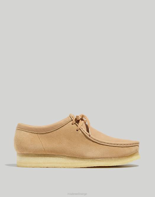 Madewell fottøy lys brunfarge kombinasjon menn clarks semsket skinn og wallabee-sko i skinn 260F430