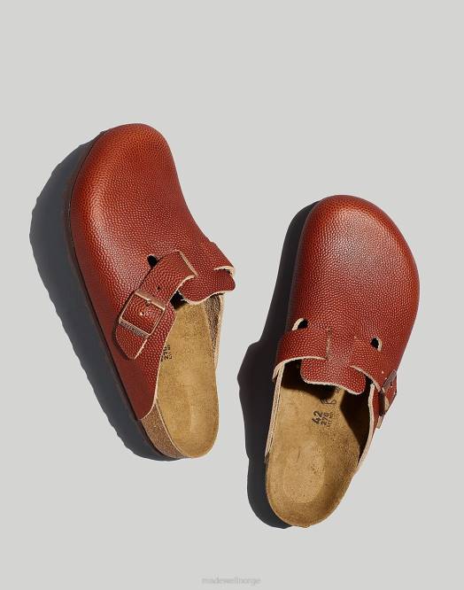 Madewell fottøy steke menn birkenstock boston teksturert lær myk fotseng tresko 260F394