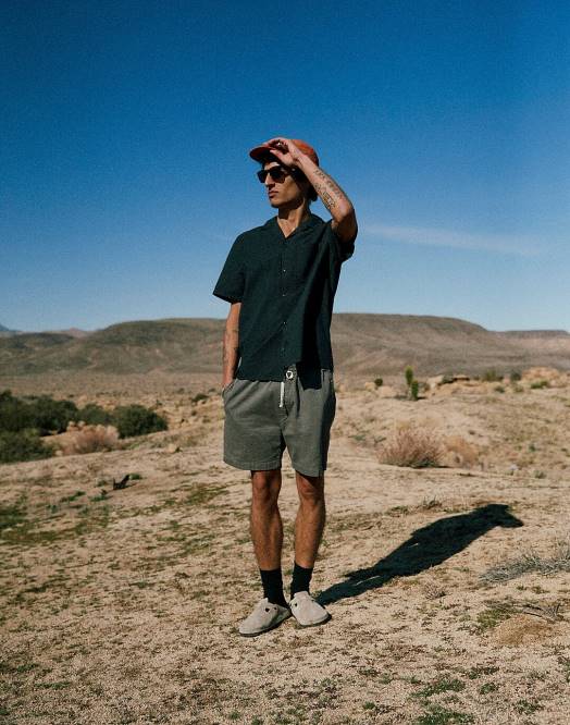 Madewell fottøy svart menn birkenstock boston grip skinntresko 260F405