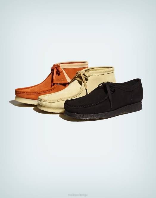 Madewell fottøy svart semsket skinn menn clarks semsket wallabee-sko 260F428