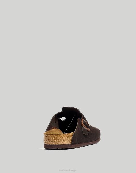 Madewell fottøy taupe menn birkenstock boston semsket myk fotseng tresko 260F404