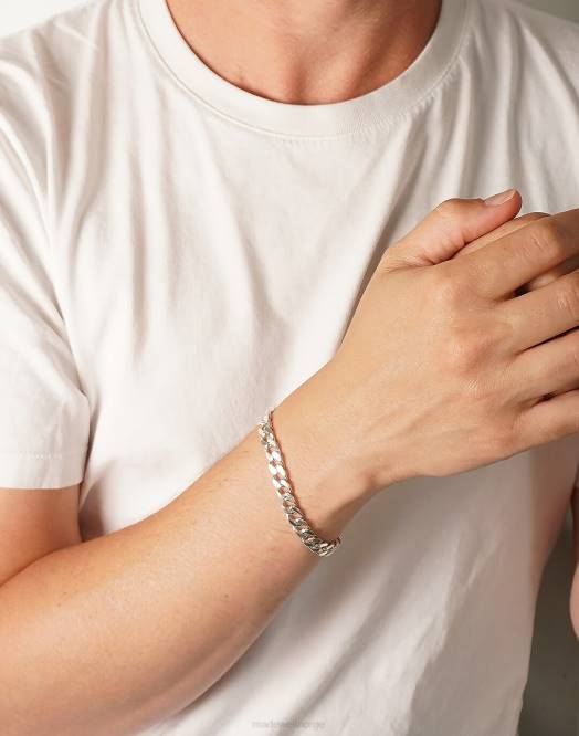 Madewell tilbehør sølv menn charlotte cauwe studio curb kjede armbånd 260F426