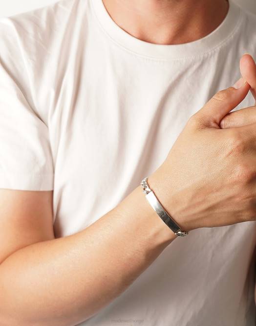 Madewell tilbehør sølv menn charlotte cauwe studio id armbånd 260F422