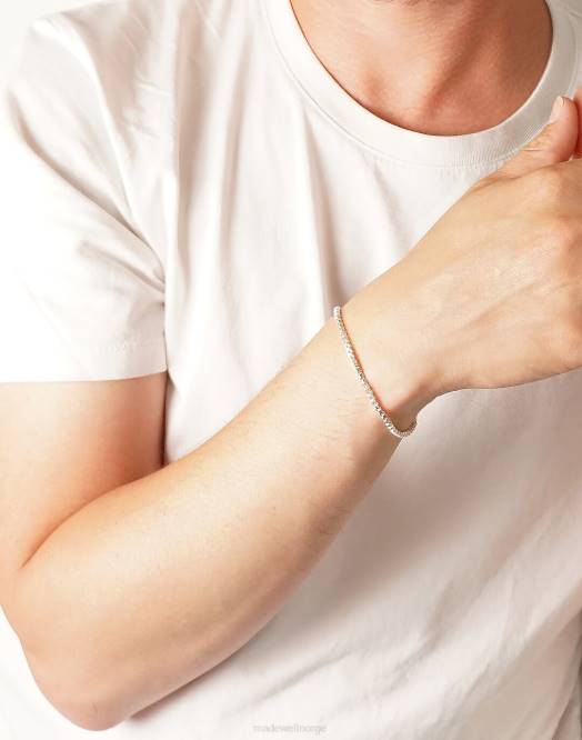 Madewell tilbehør sølv menn charlotte cauwe studio klassisk kjedearmbånd 260F424