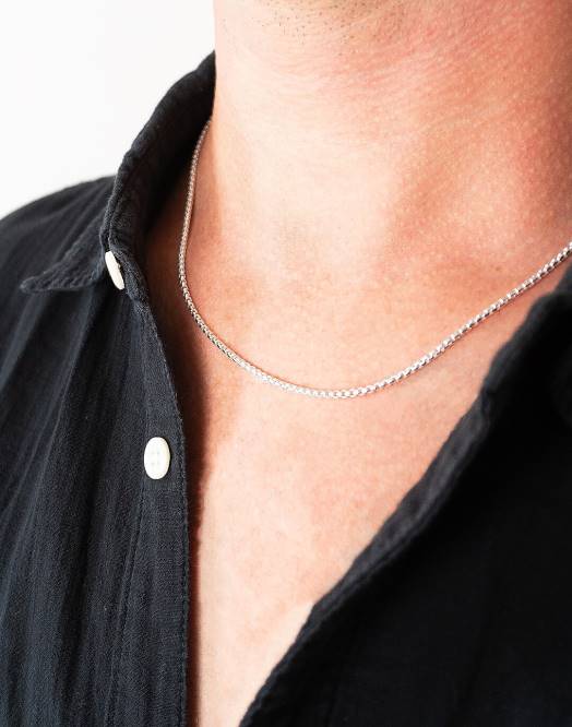 Madewell tilbehør sølv menn charlotte cauwe studio klassisk kjedekjede 260F421