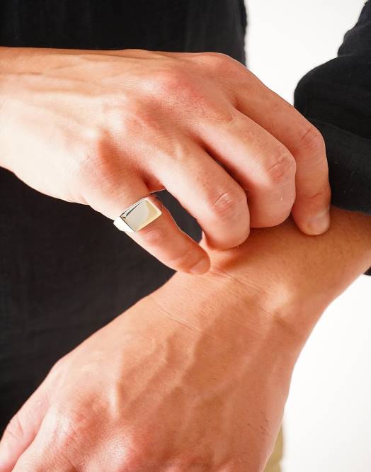 Madewell tilbehør sølv menn charlotte cauwe studio skulpturelt signet 260F423