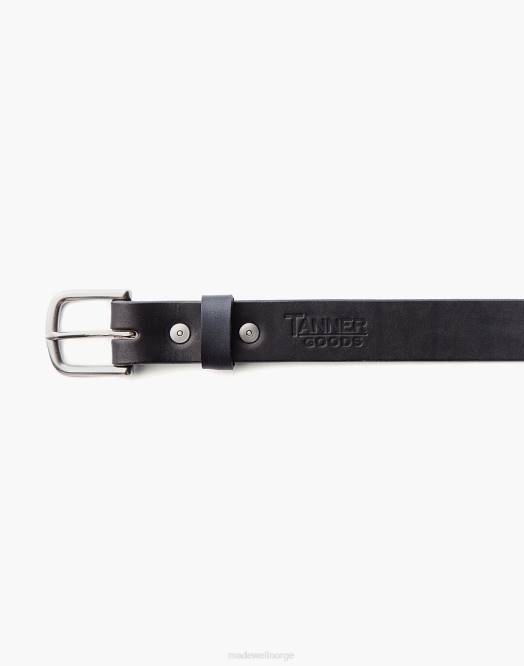 Madewell tilbehør svart menn garvervarer klassisk belte 260F587