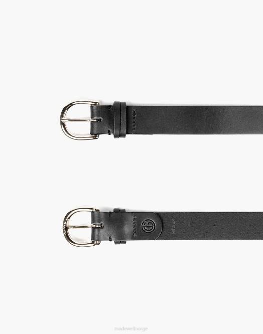 Madewell tilbehør svart menn garvervarer meridian belte 260F579