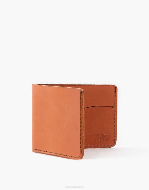 Madewell tilbehør lysebrun menn garvervarer minimal bifold lommebok 260F585