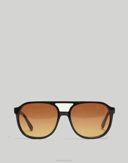 Madewell tilbehør ekte svart menn dashden aviator solbriller 260F59